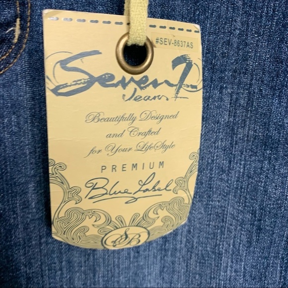 Seven7 Embroidered Studded Denim Capris - Picture 10 of 10